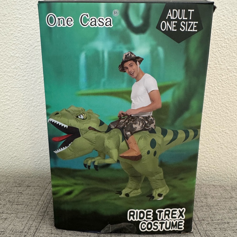 Green Ride Trex Costume for adult